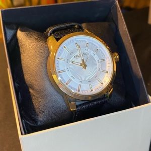 Brand New Luxurious Gold and Black Band Mens Watch